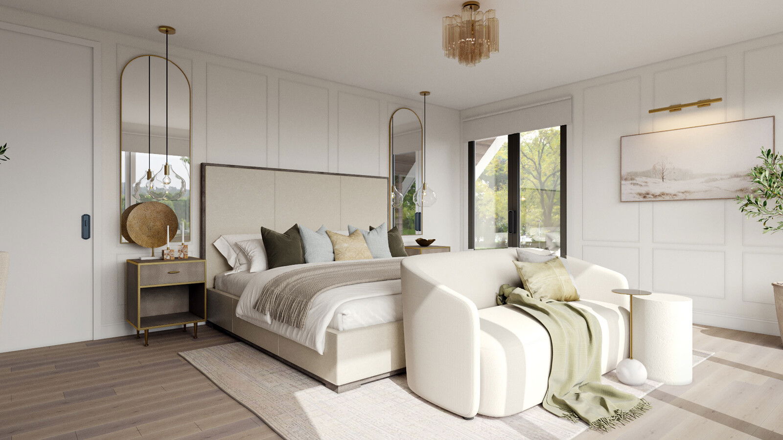 Online Designer Bedroom 3D Model 3