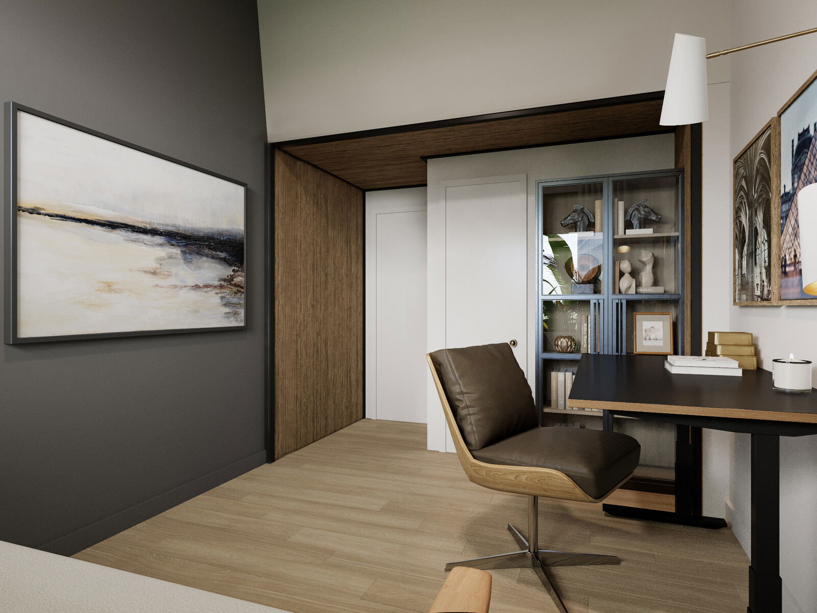 Classy Modern Home Office Makeover 