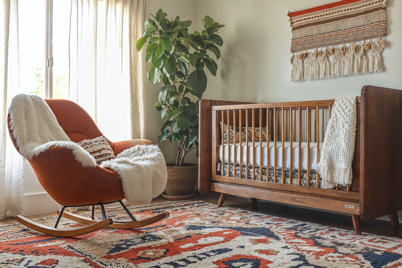 Colorful Bohemian Nursery Decorating