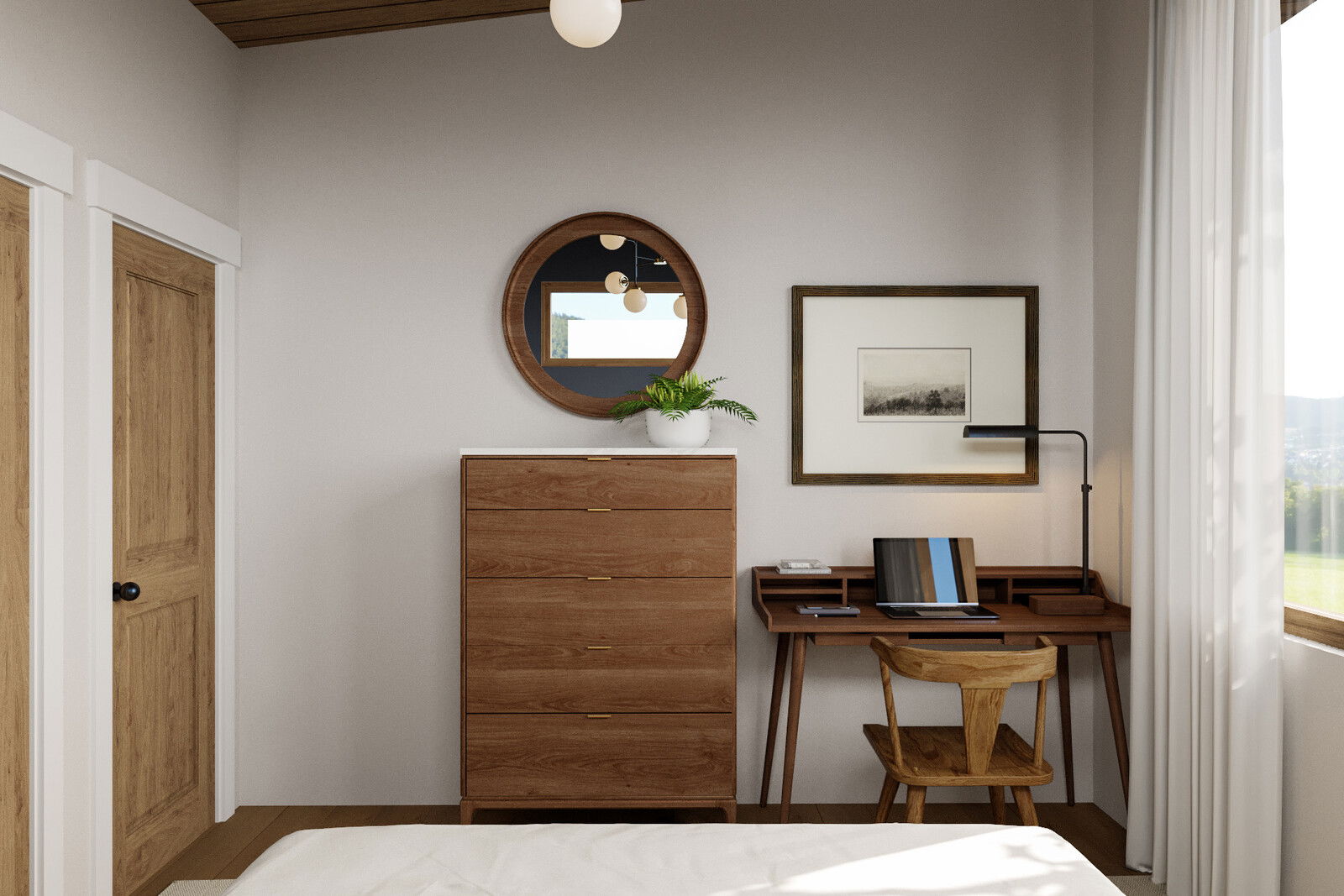 Online Designer Bedroom 3D Model 3