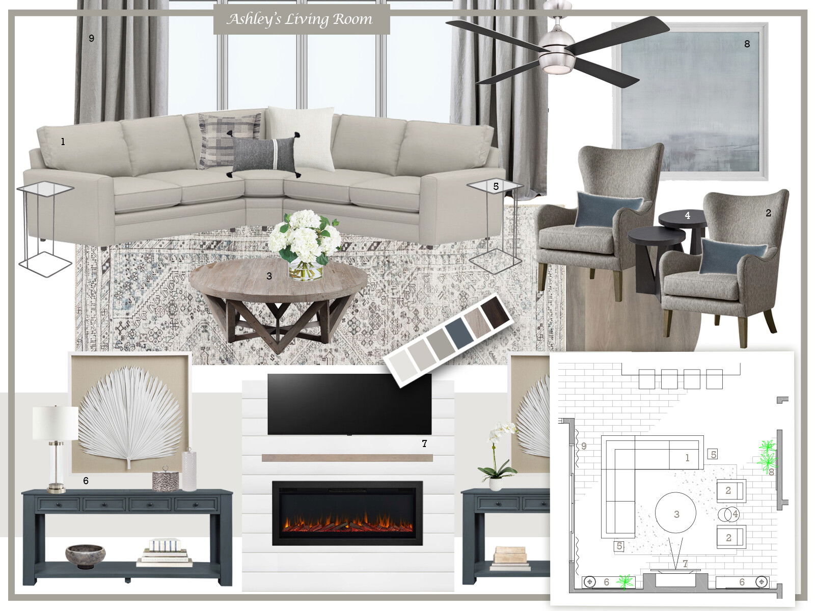 Inviting and Elevated Interior Transformation Dragana V. Moodboard 2 thumb