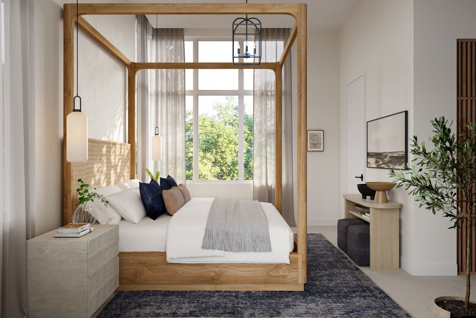Online Designer Bedroom 3D Model 1