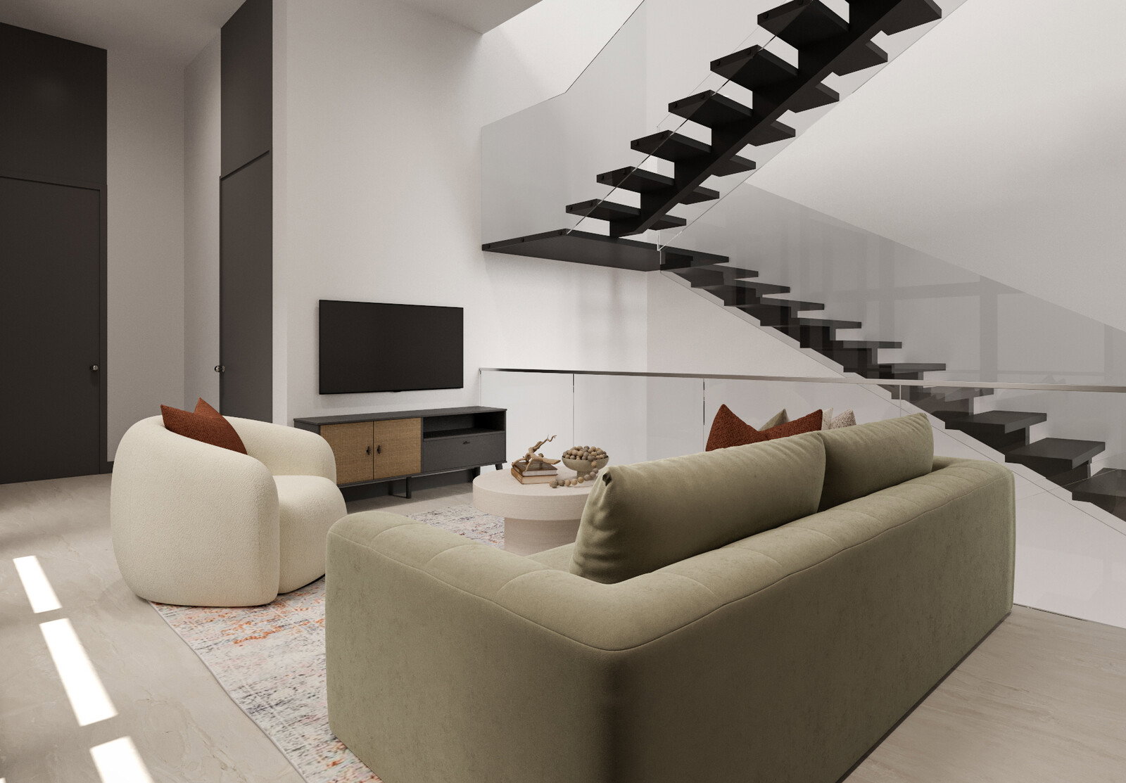 Fresh Comfortable & Inviting Modern Home Design Rendering thumb