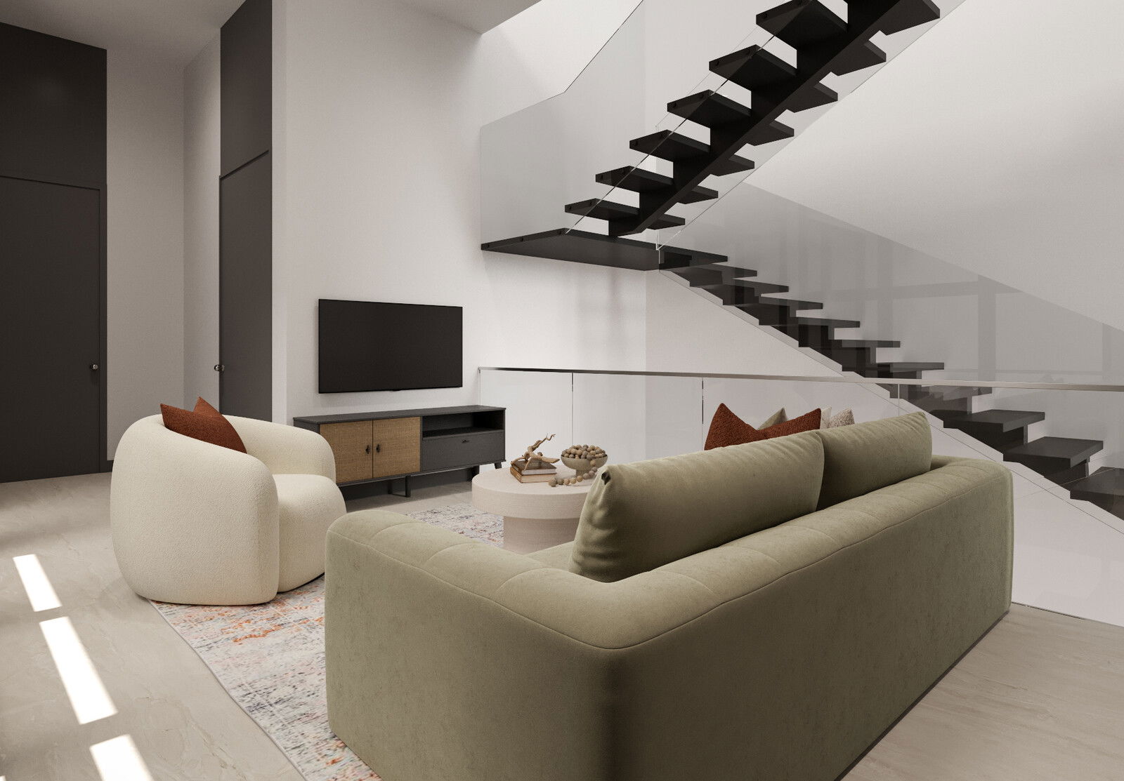 Fresh Comfortable & Inviting Modern Home Design Rendering thumb