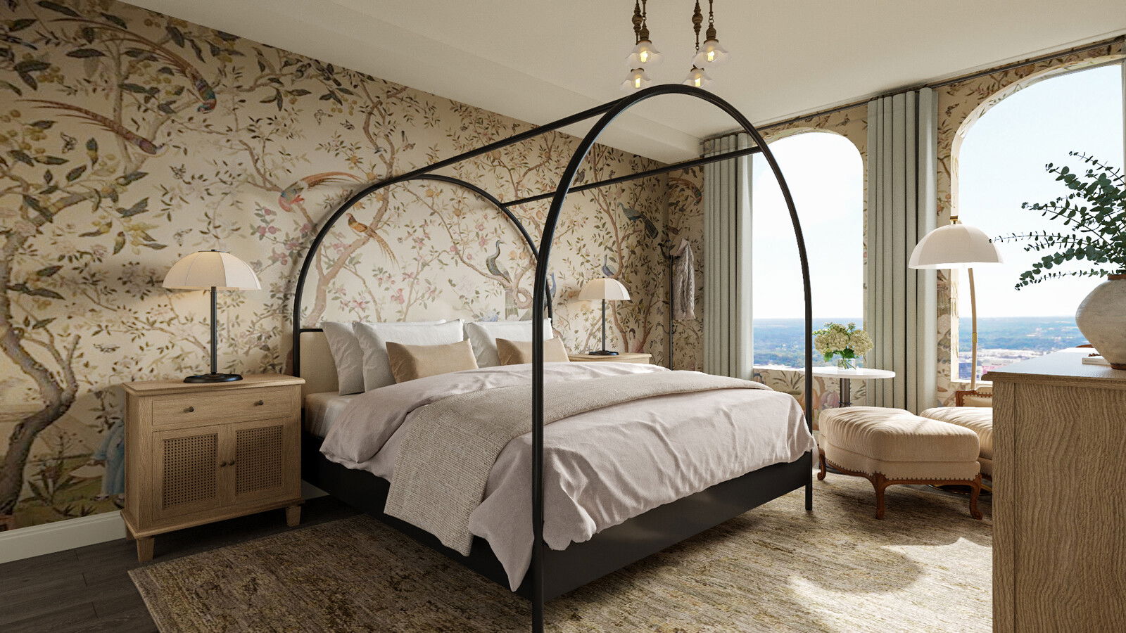 Online Designer Bedroom 3D Model 1