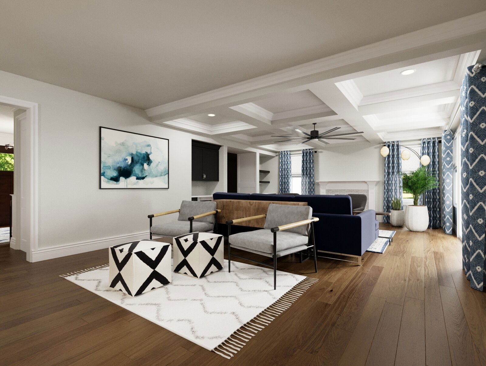 Modelo 3D Sala-Comedor del Diseñador en Línea 2
