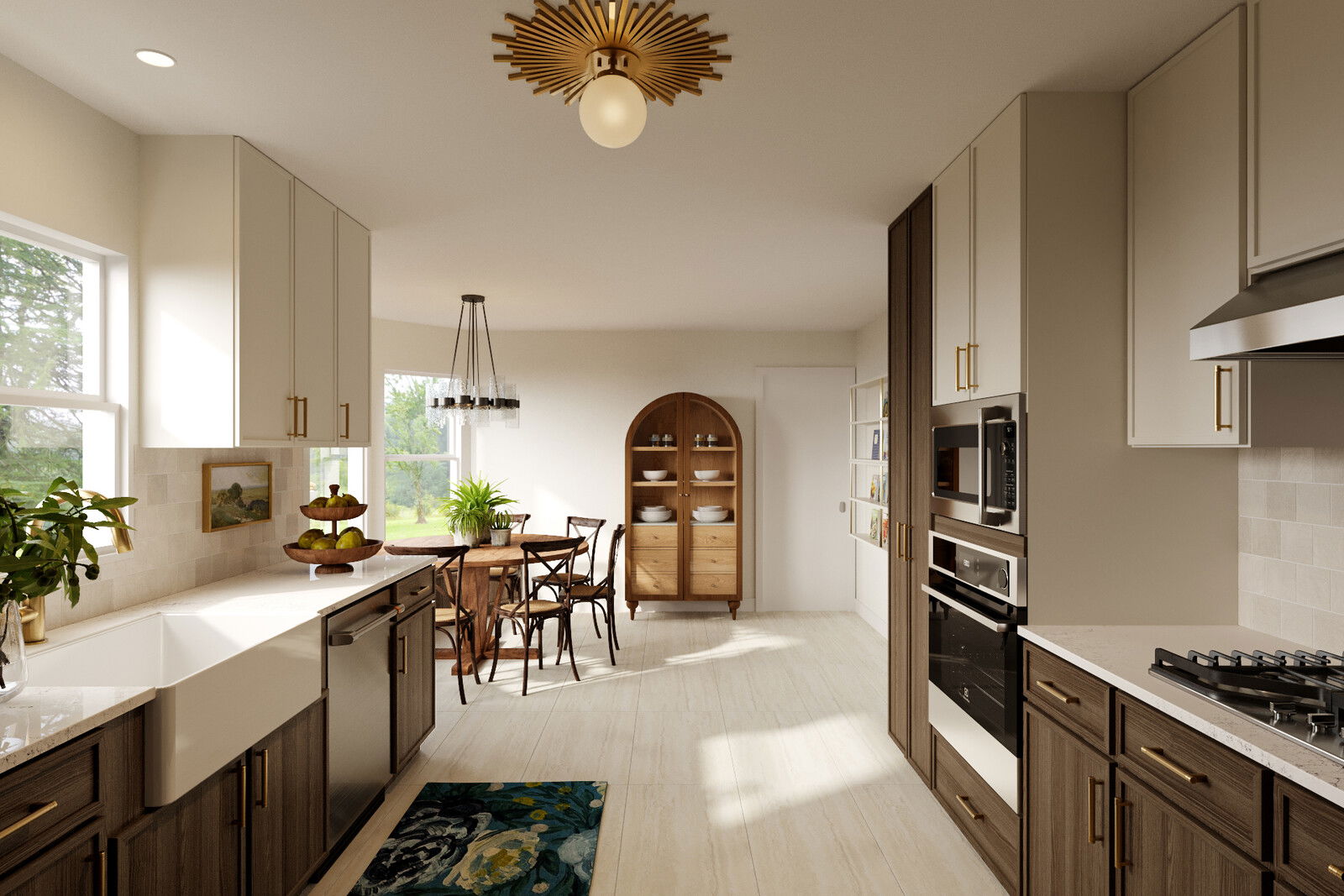 Stunning Scandinavian Kitchen Design Rendering thumb