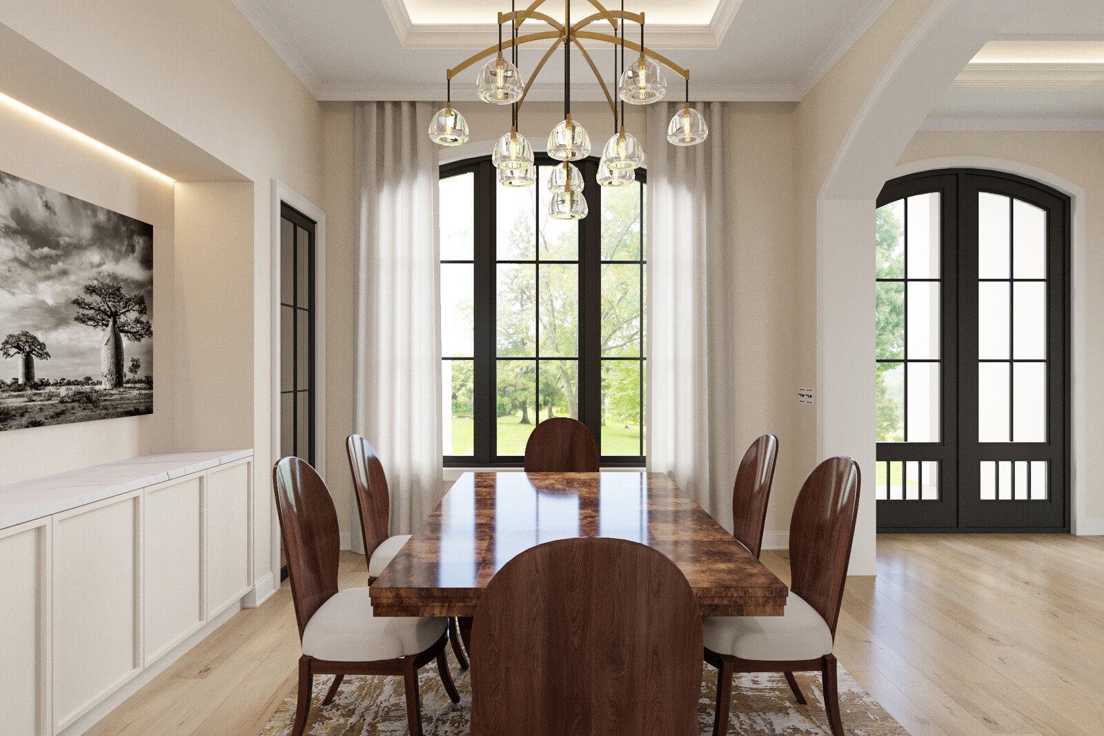 Online Designer Dining Room 3D Model 5