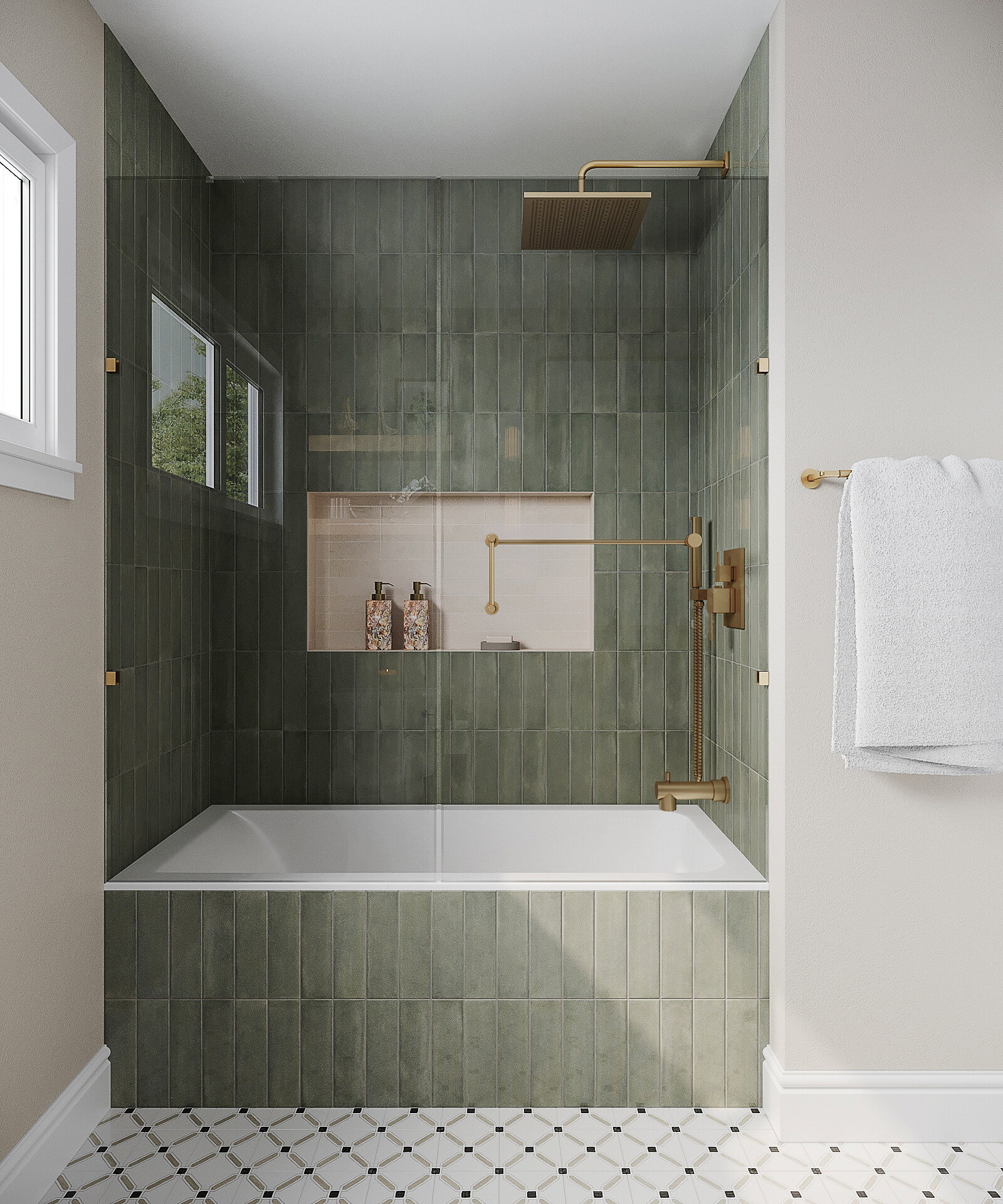 Online Designer Bathroom 3D Model 3