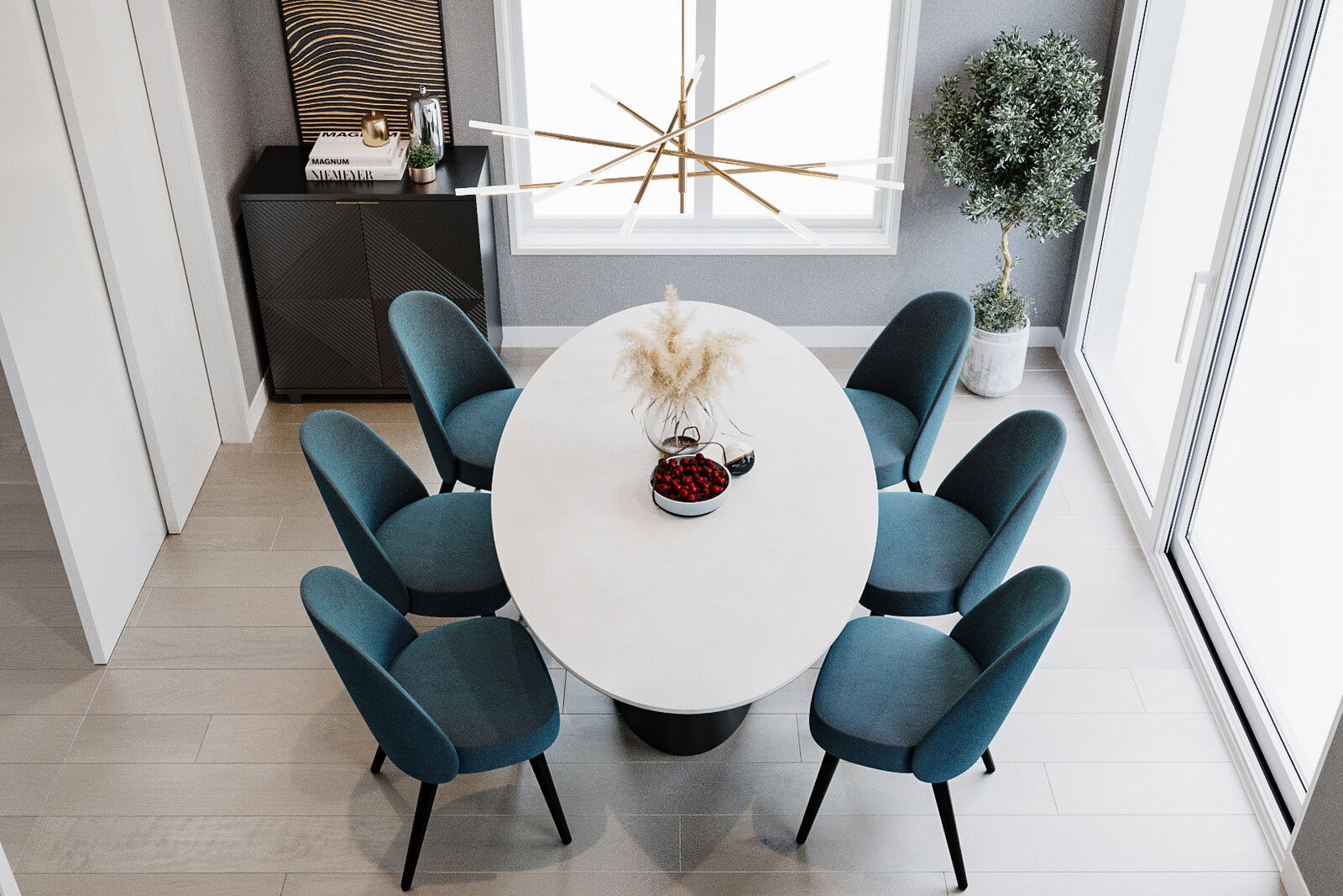 Modern Luxury Interior Dining Room Design Transformation
