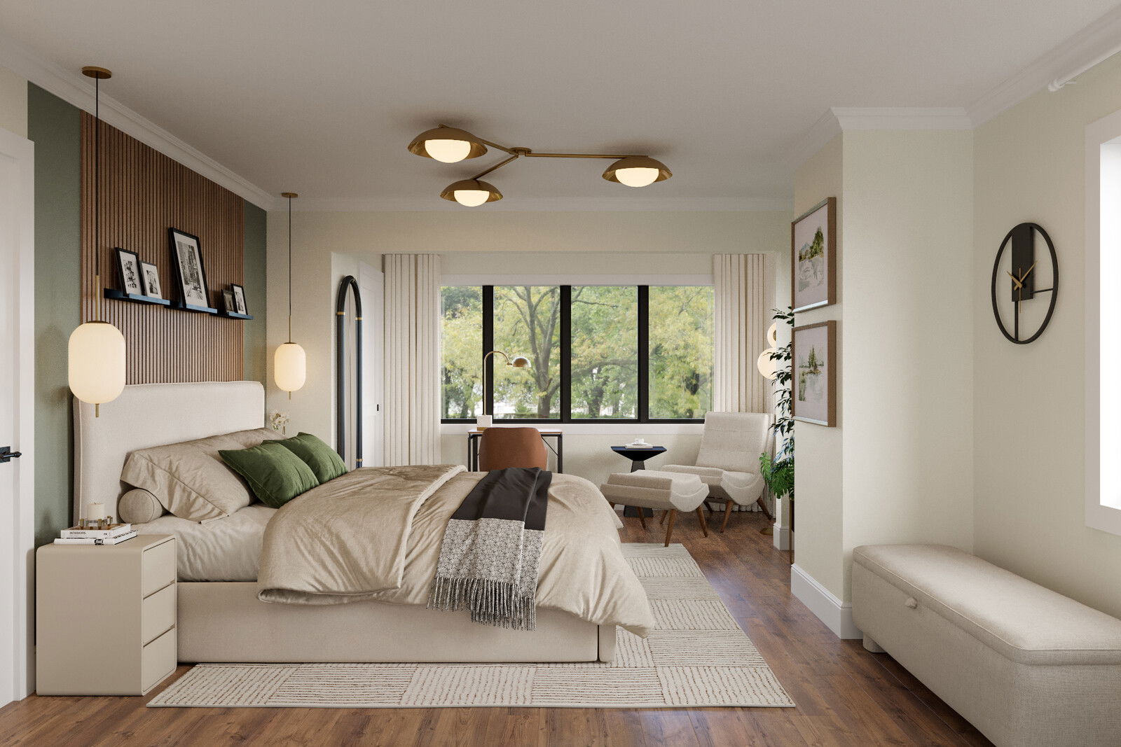 Online Designer Bedroom 3D Model thumbnail1