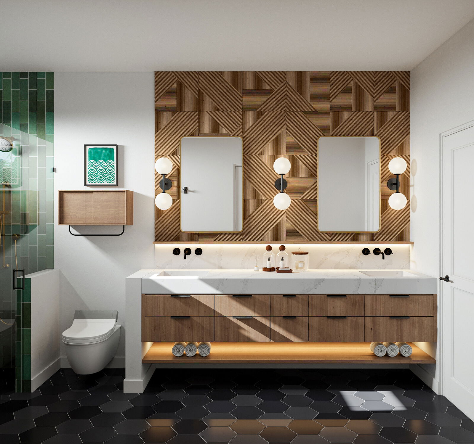 Online Designer Bathroom 3D Model 3