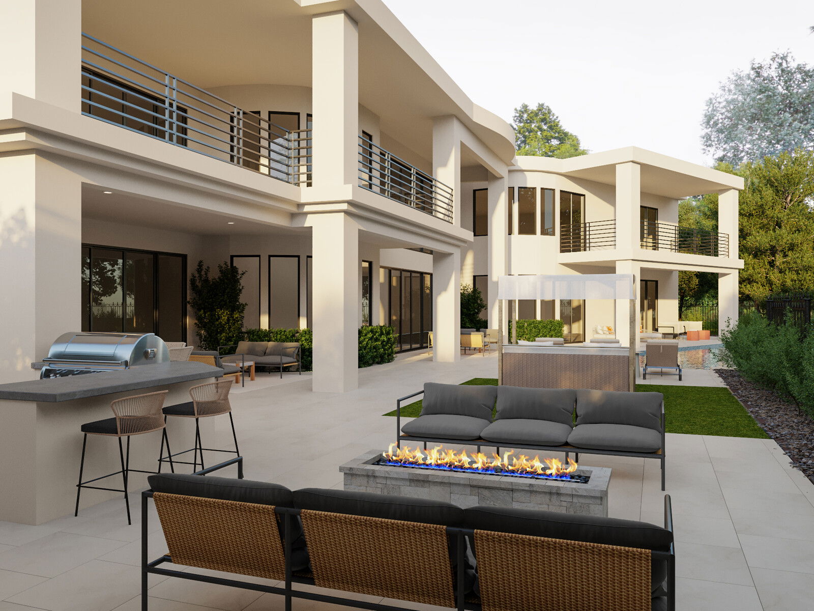 Modelo 3D de Patio de Diseñador Online 2