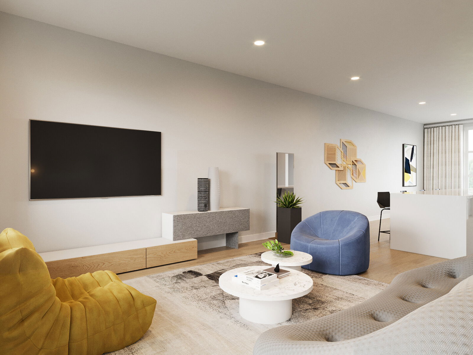 Modelo 3D Sala-Comedor del Diseñador en Línea 3