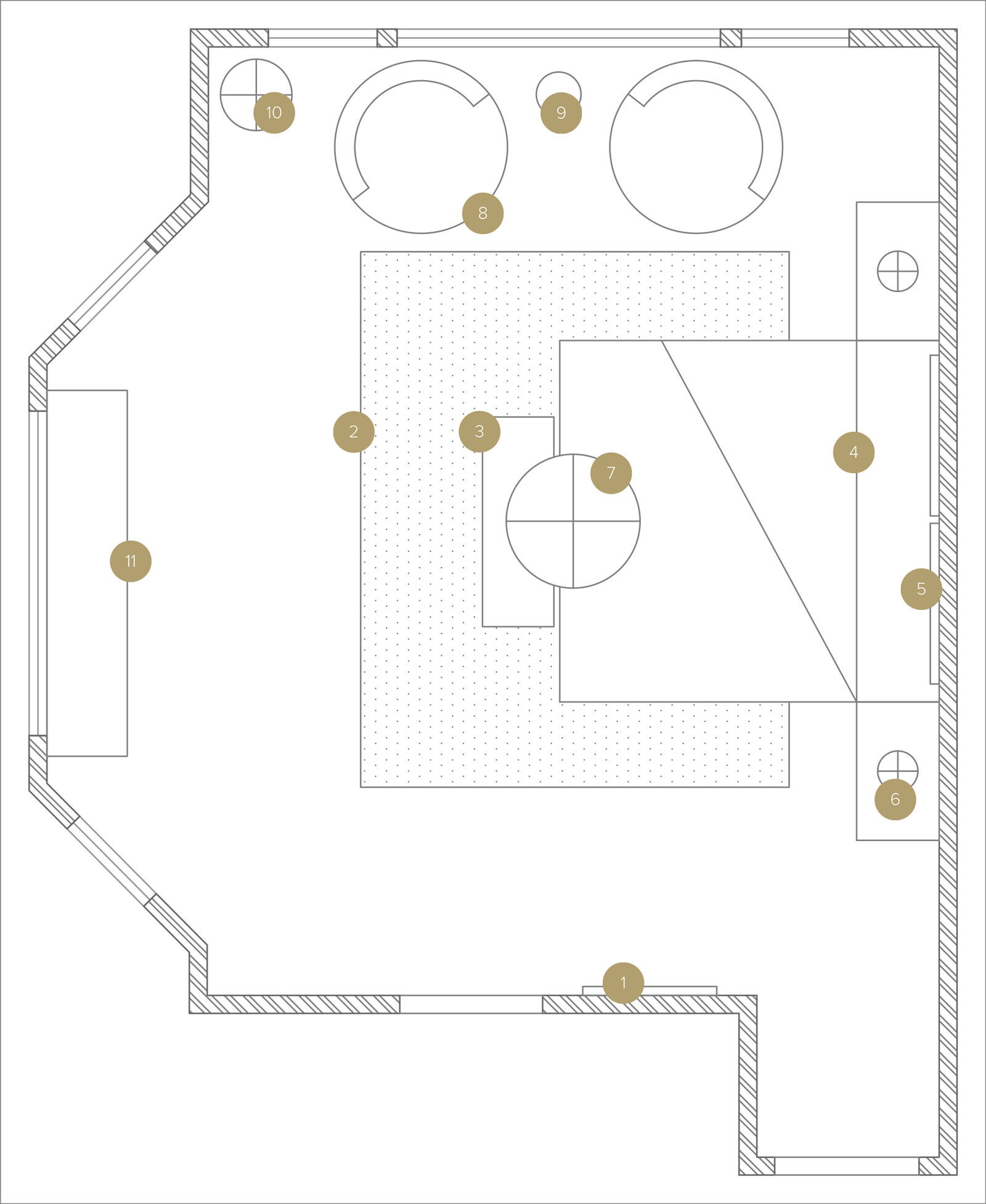 Online Designer Living Room Floorplan