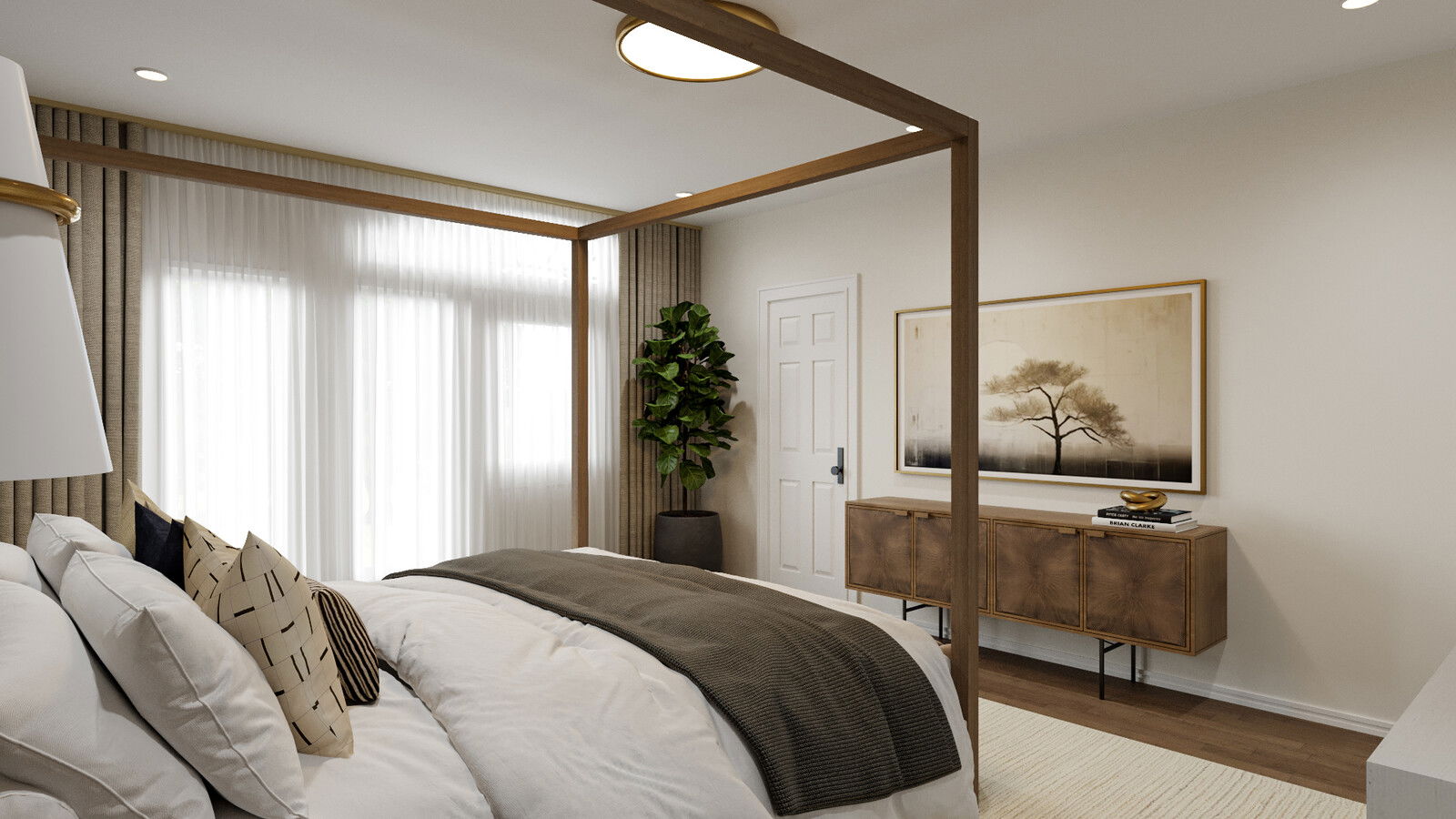 Online Designer Bedroom 3D Model 3