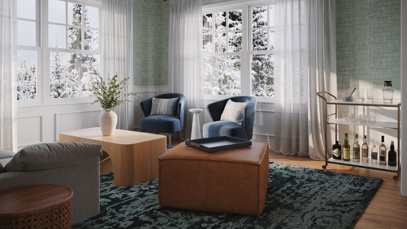 Online Designer Living Room 3D Model 5