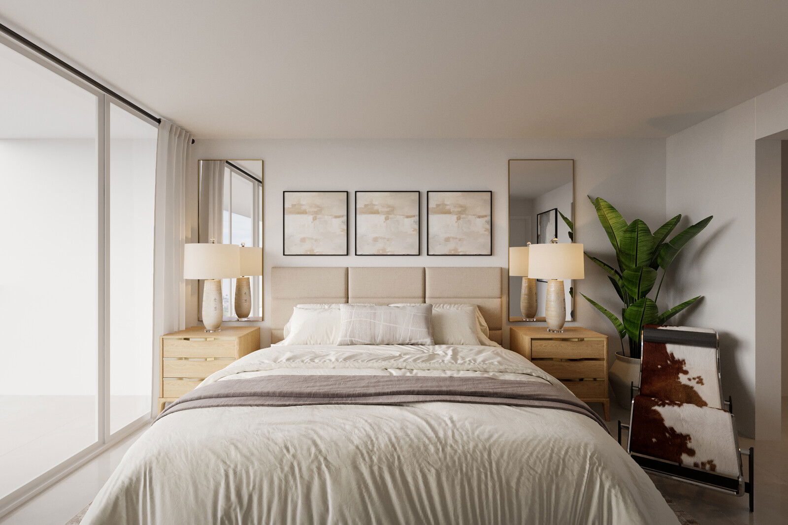 Online Designer Bedroom 3D Model 3