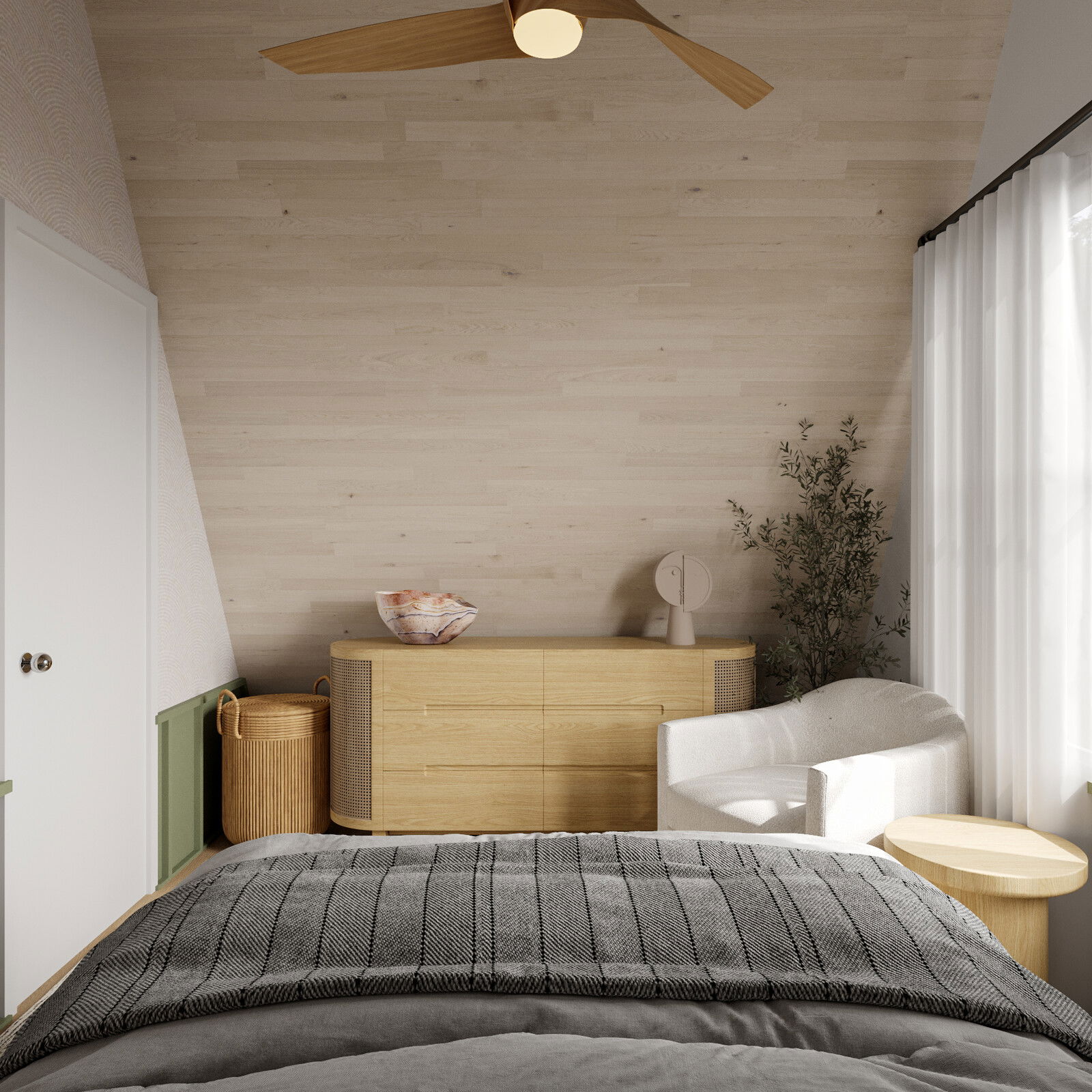 Online Designer Bedroom 3D Model 1