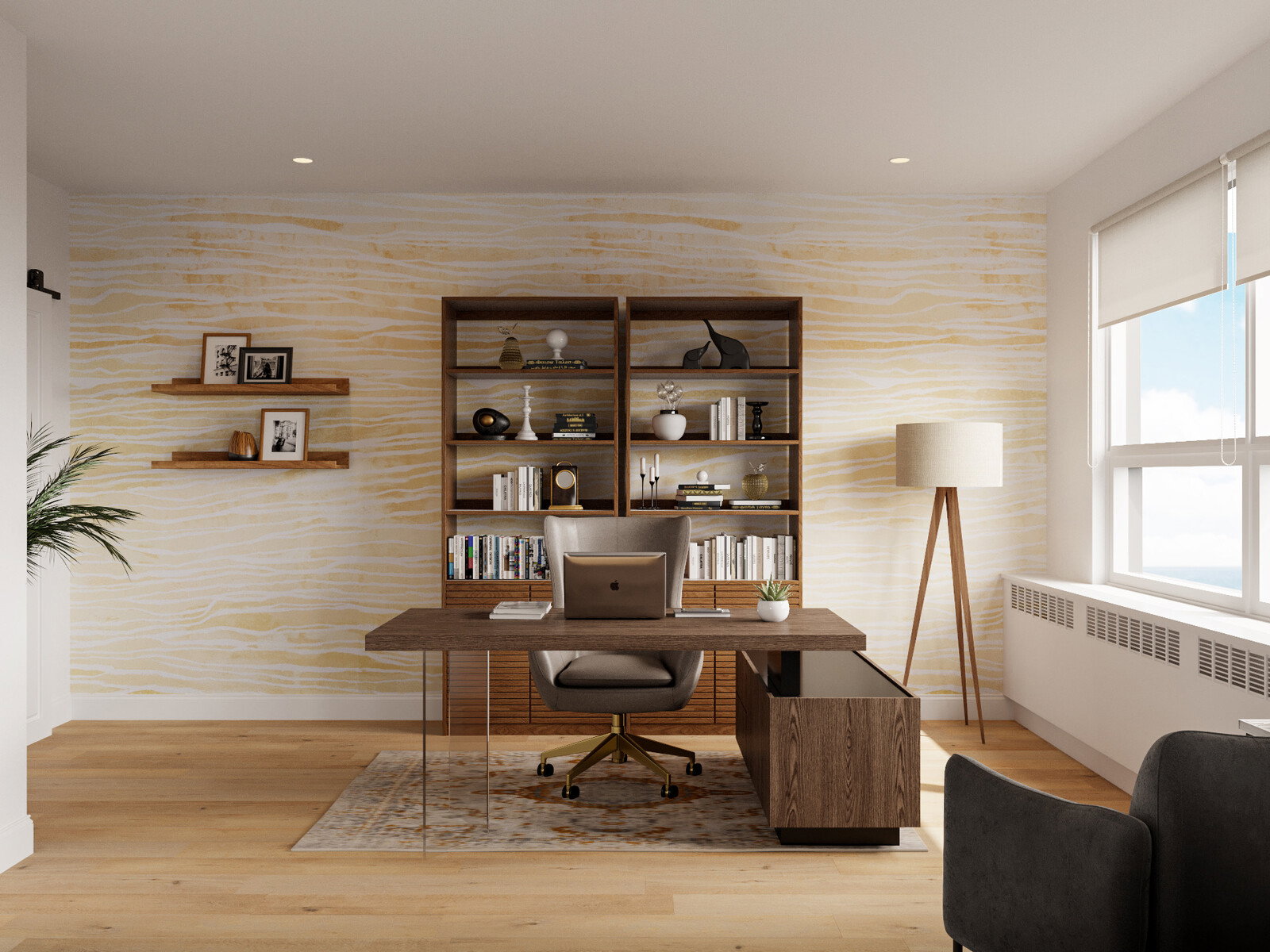 Online Designer Home Office 3D Model 3