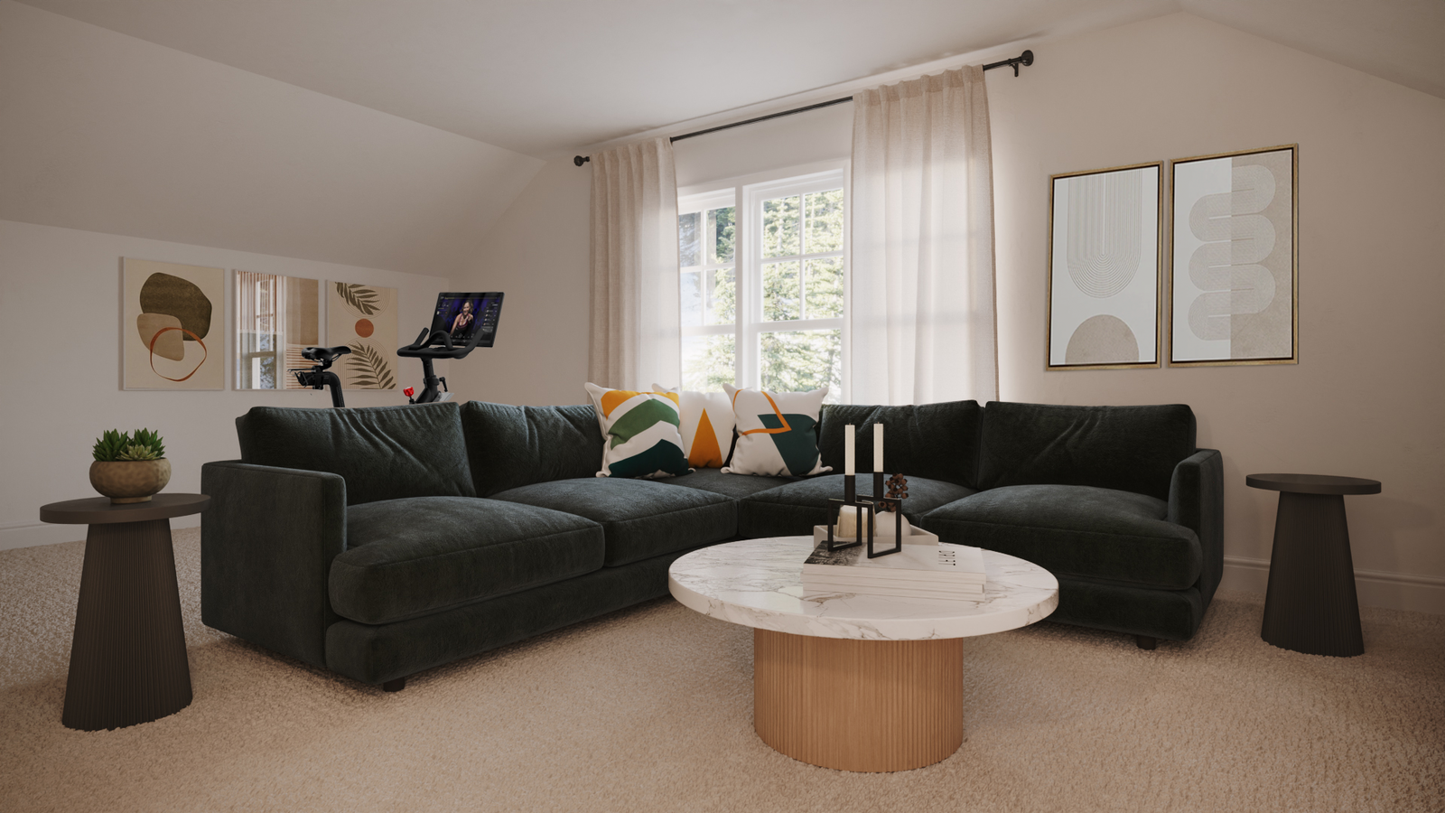Bright & Cozy Transitional Home Renovation Rendering thumb