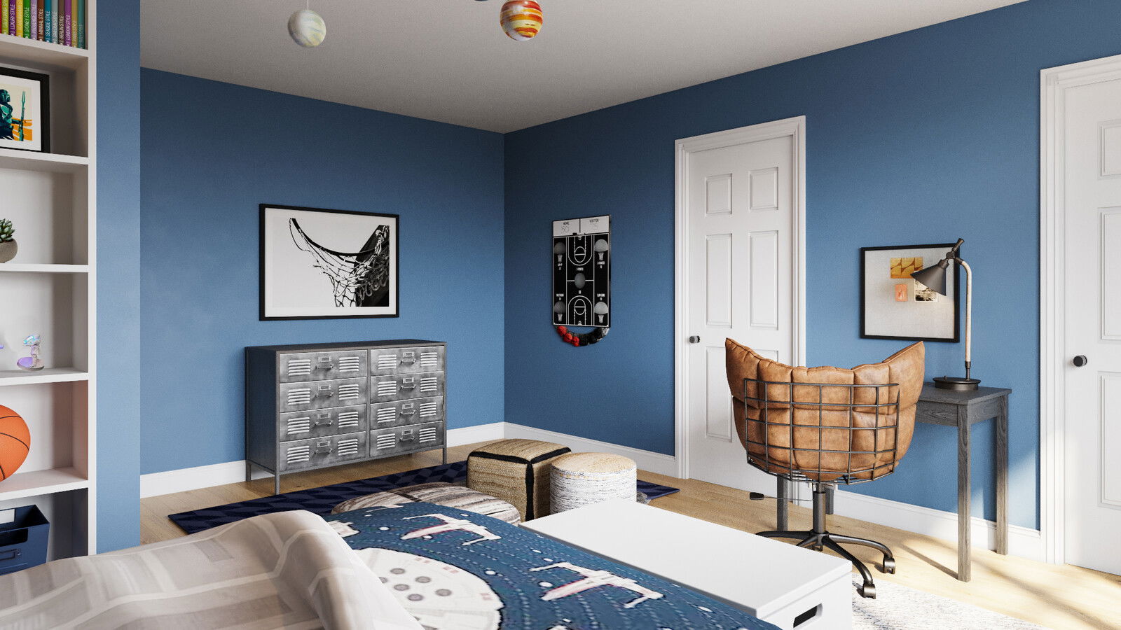 Diseño de Dormitorio Contemporáneo para Niño