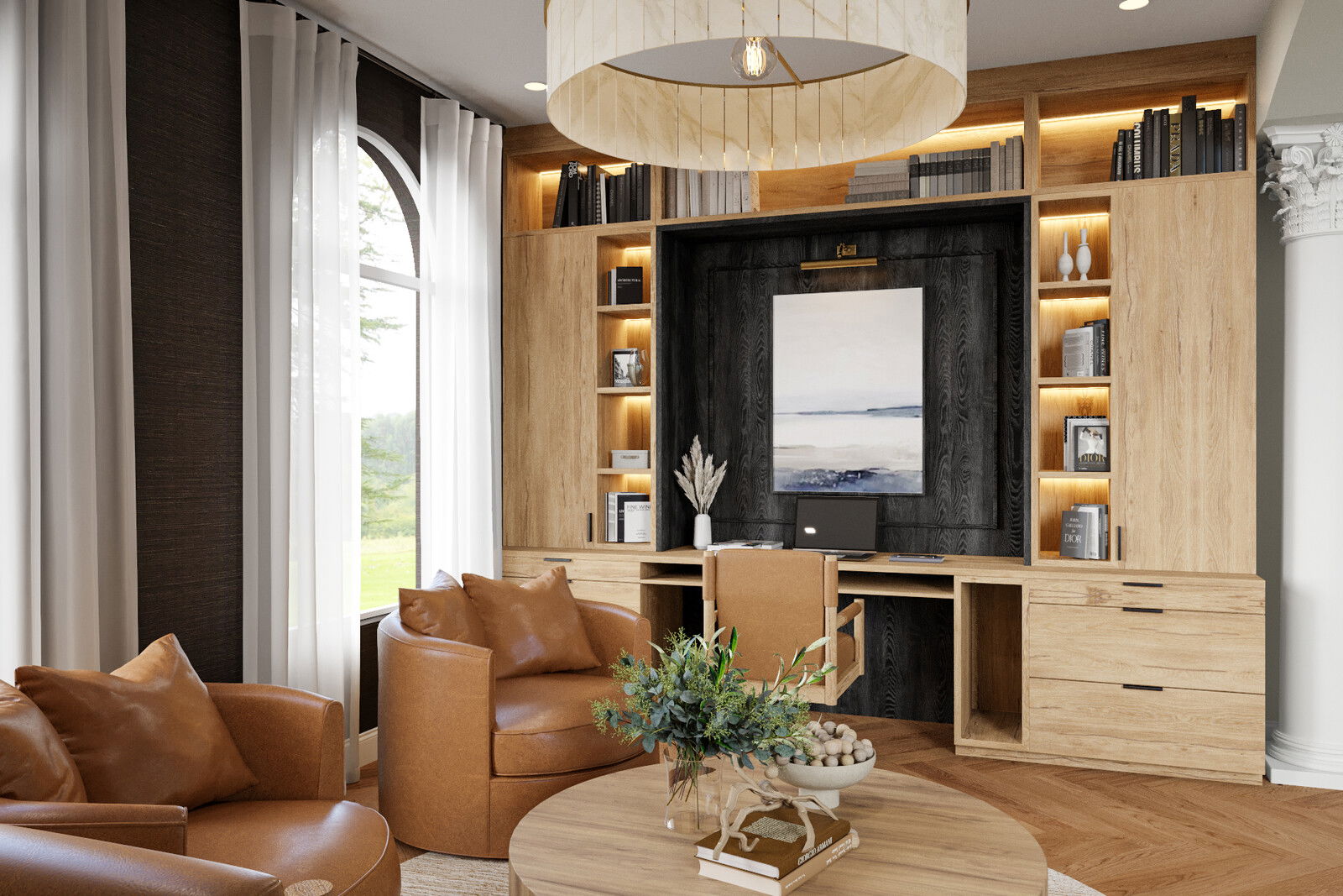 Online Designer Home Office 3D Model 3
