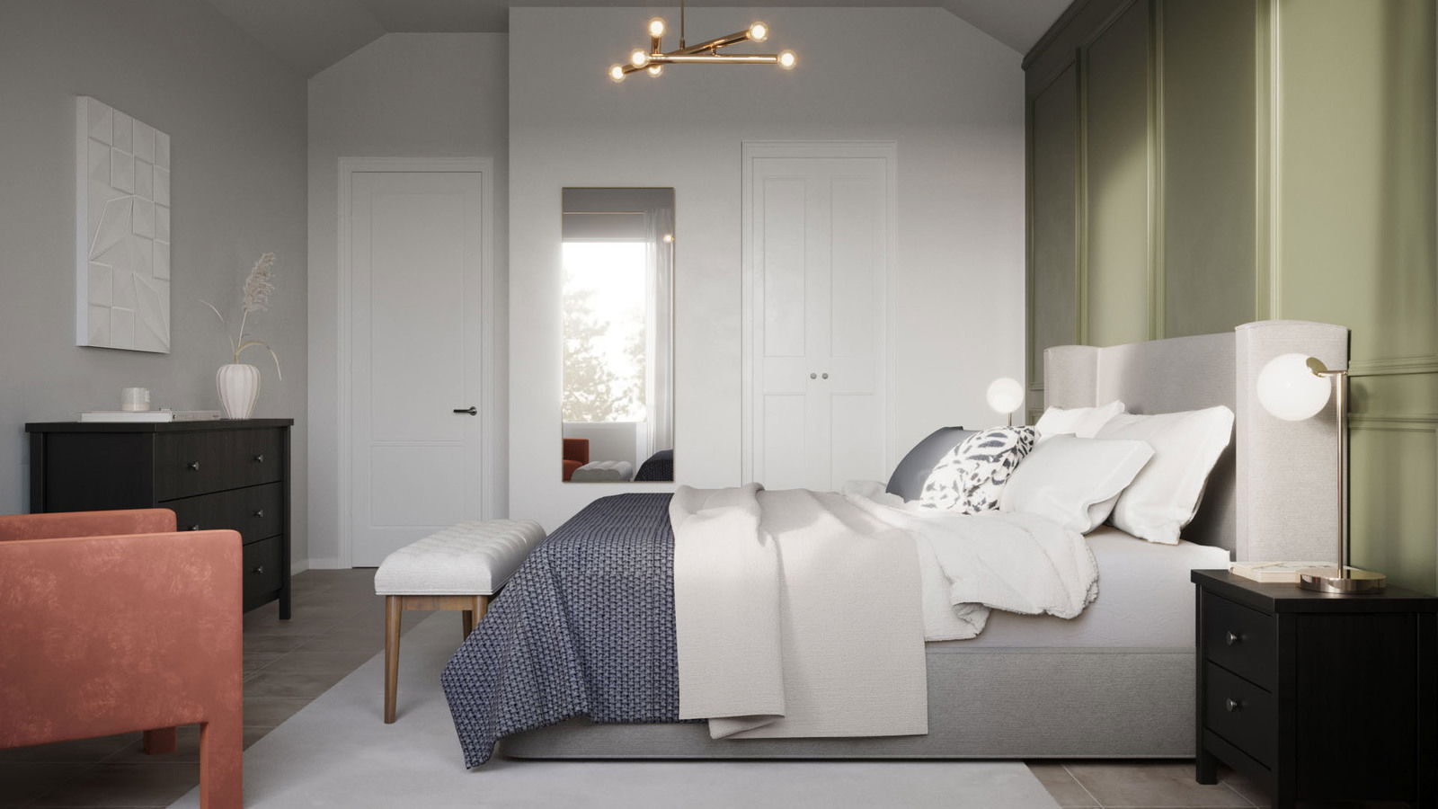 Modelo 3D de Dormitorio del Diseñador en Línea 3