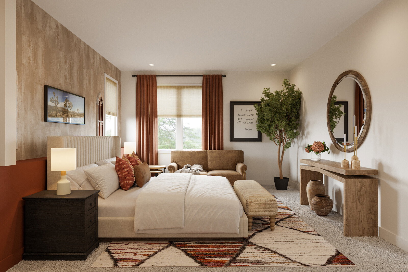 Online Designer Bedroom 3D Model 2
