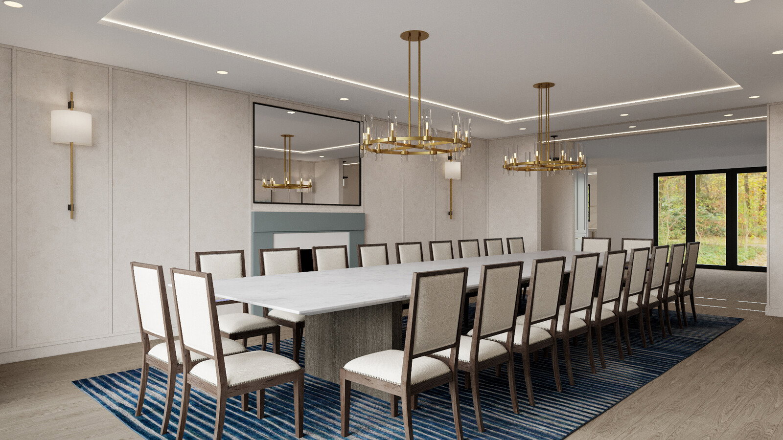 Miniatura de renderizado de renovación de diseño interior lujoso