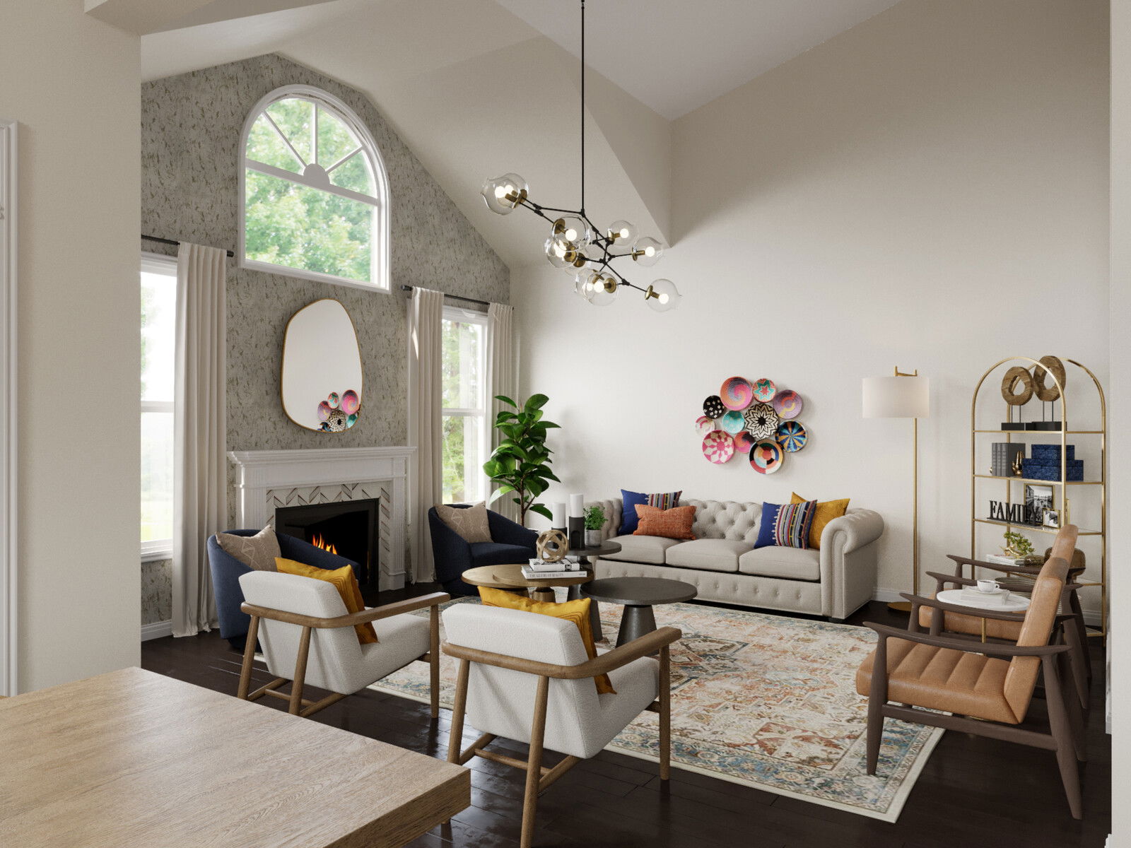 Modelo 3D Combinado Sala/Comedor Diseñador Online 6