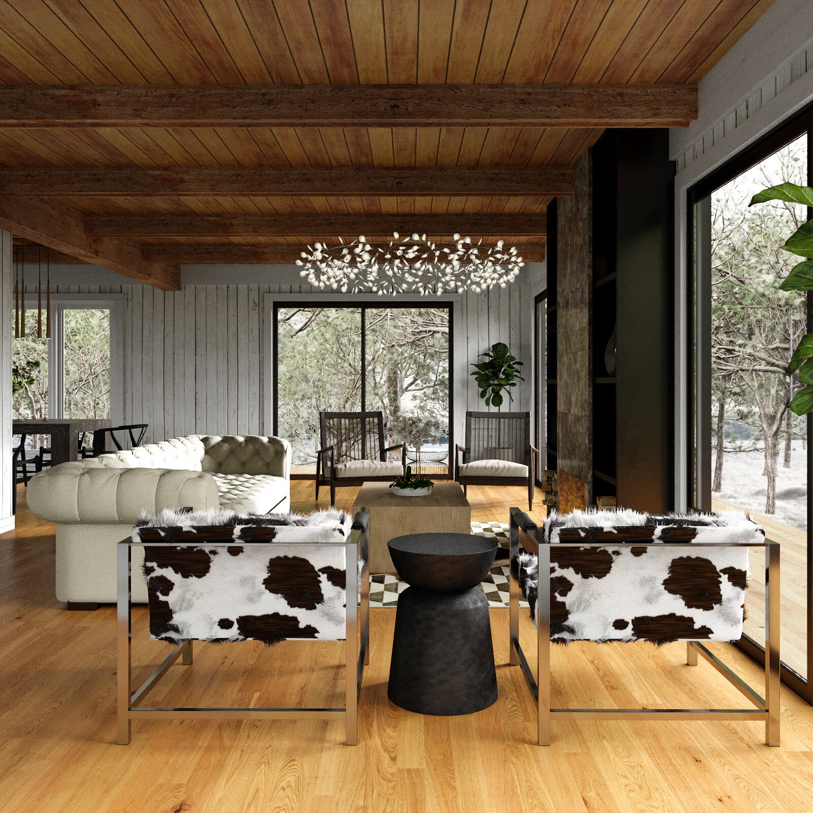 Living Room Dining Room Combo online interior designers 3