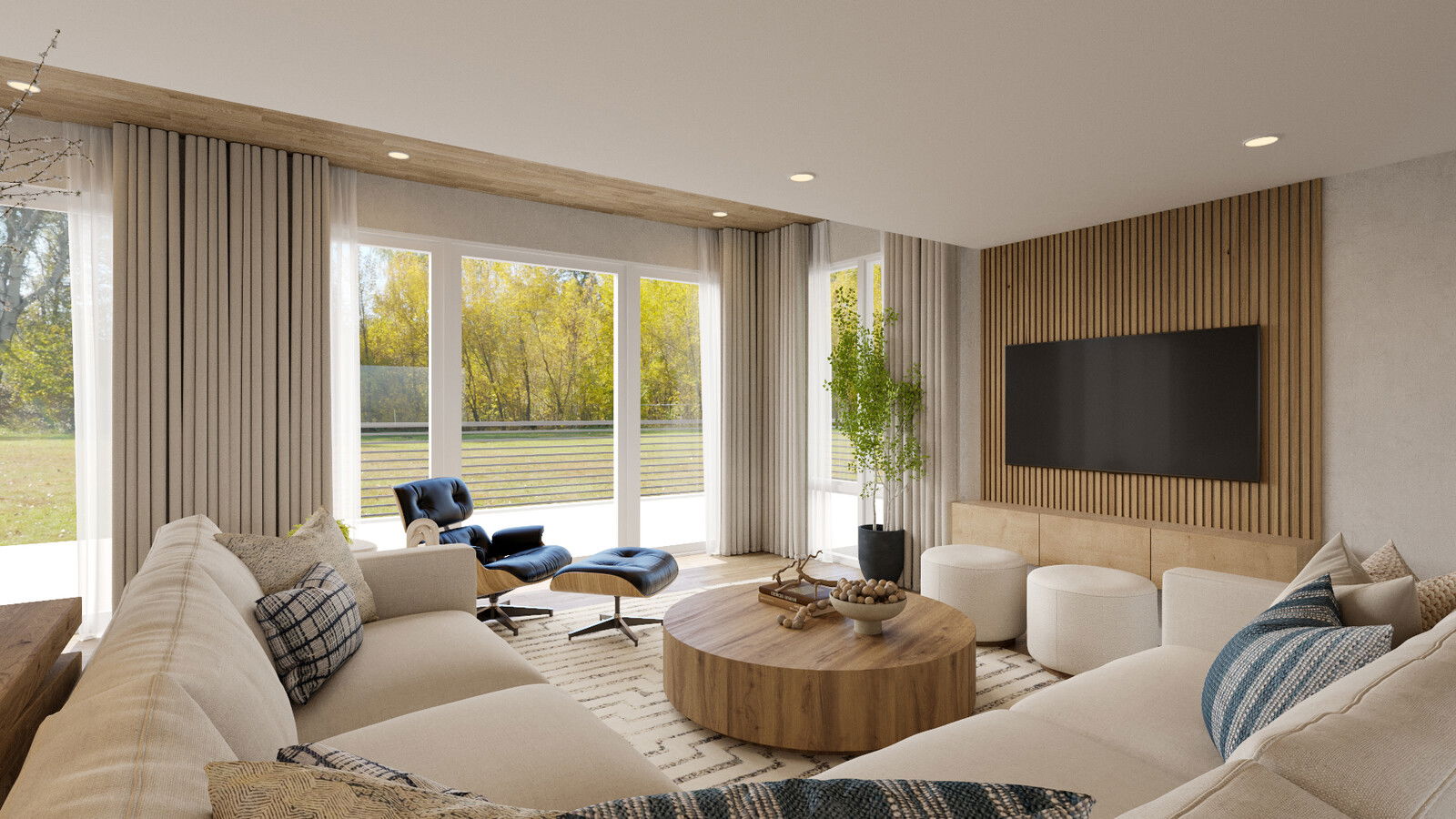 Online Designer Combined Living/Dining 3D Model 2