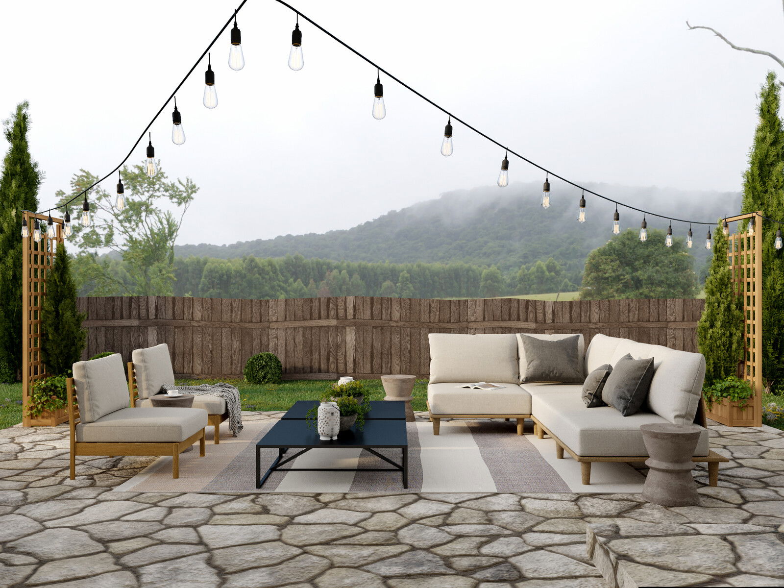 Modelo 3D de Patio de Diseñador Online 2