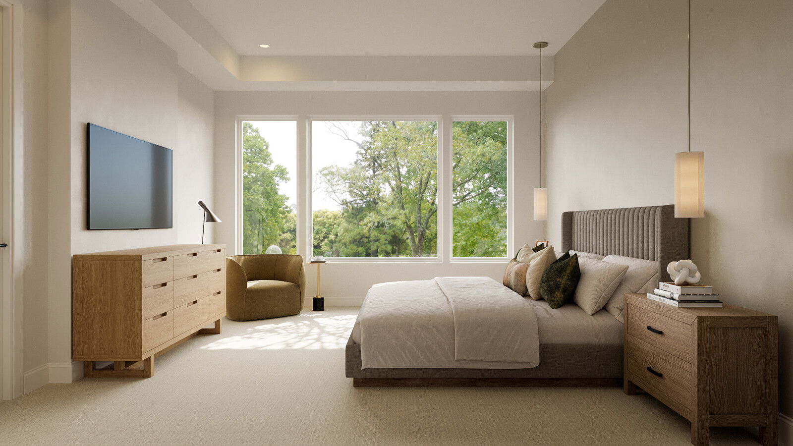 Online Designer Bedroom 3D Model 3
