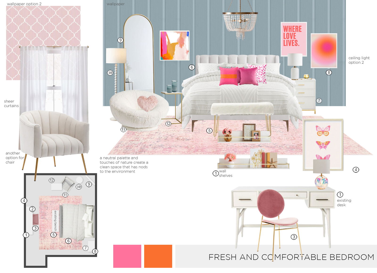 Ideas de diseño interior de dormitorio en línea