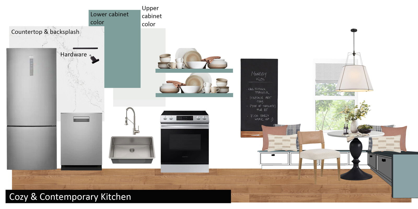 Eat in Family Kitchen Interior Design | Decorilla