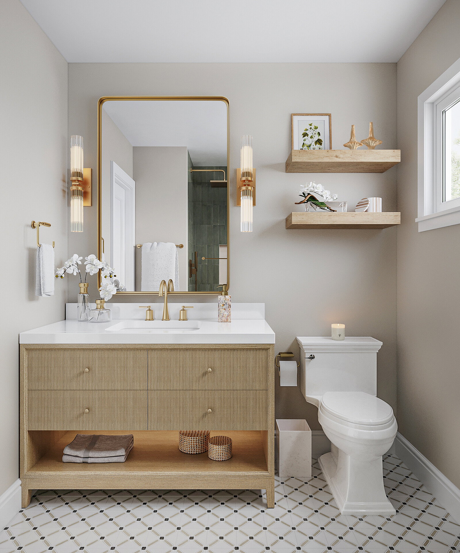 Online Designer Bathroom 3D Model 1