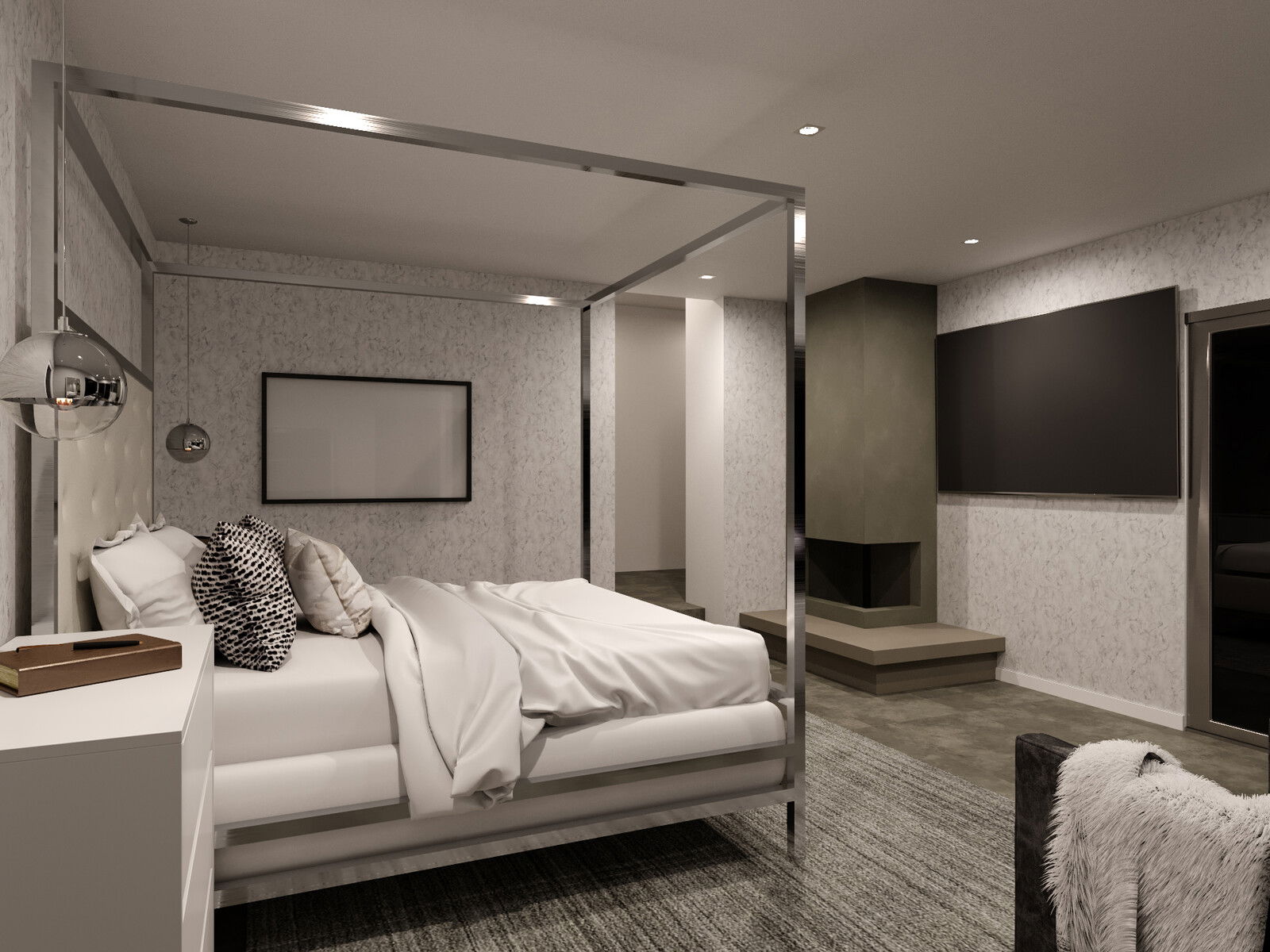 Modelo 3D de Dormitorio del Diseñador en Línea 2