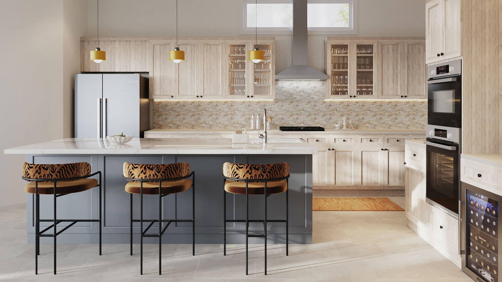 Online Designer Kitchen 3D Model 3