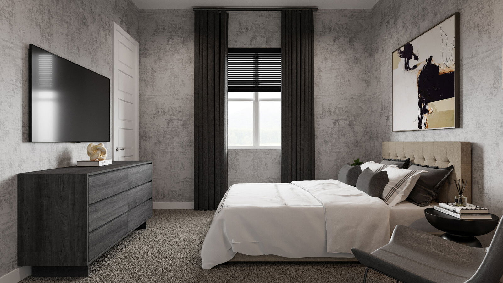 Online Designer Bedroom 3D Model 2