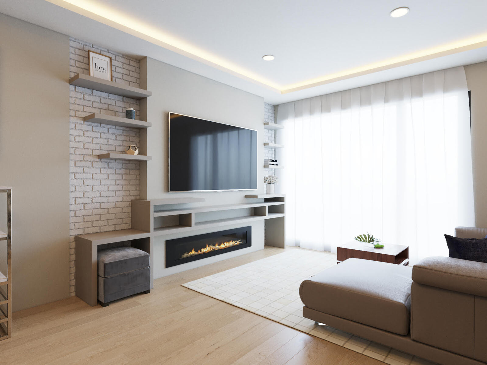 Online Designer Combined Living/Dining 3D Model 5