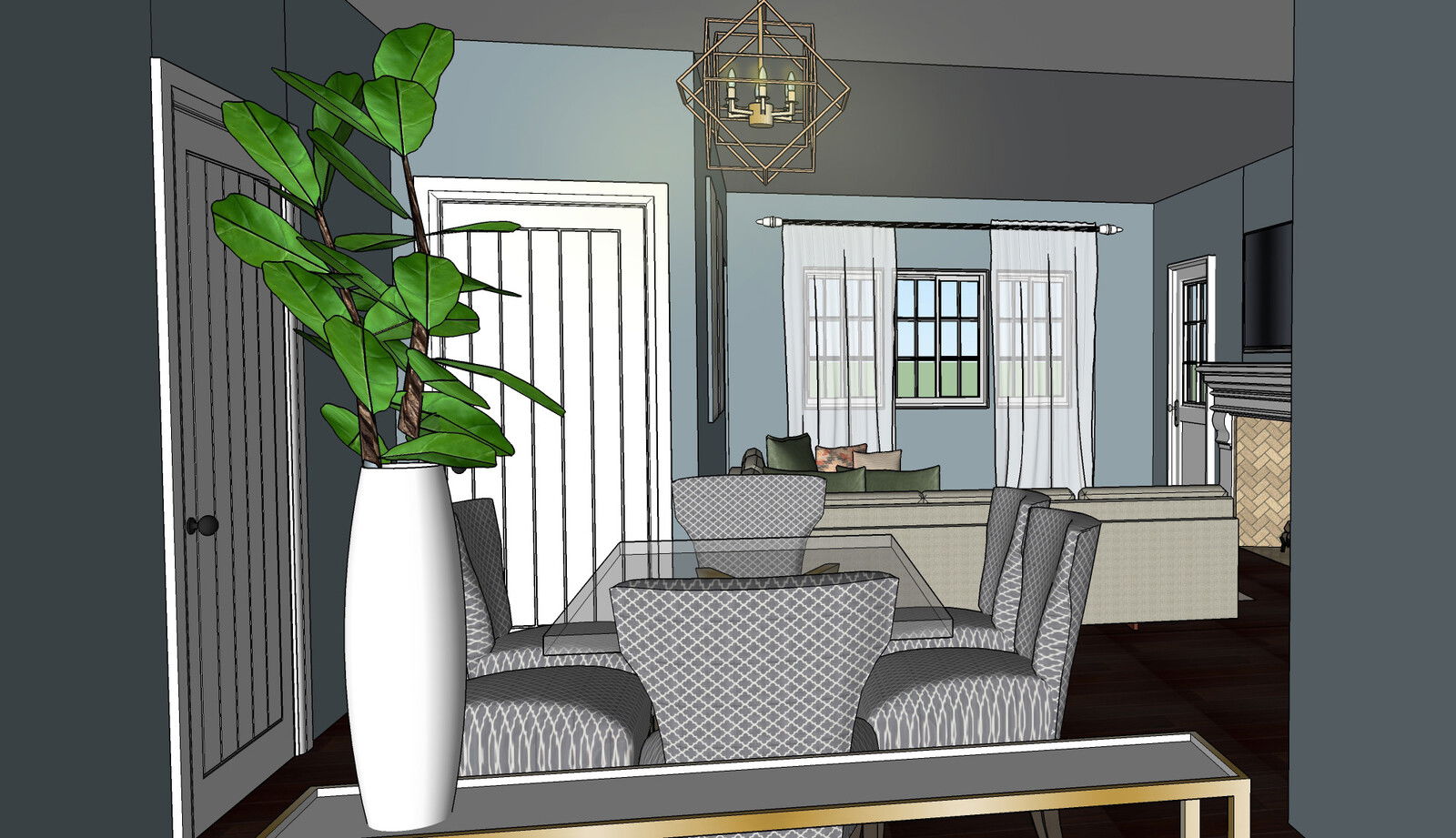 Online Designer Living Room 3D Model 4