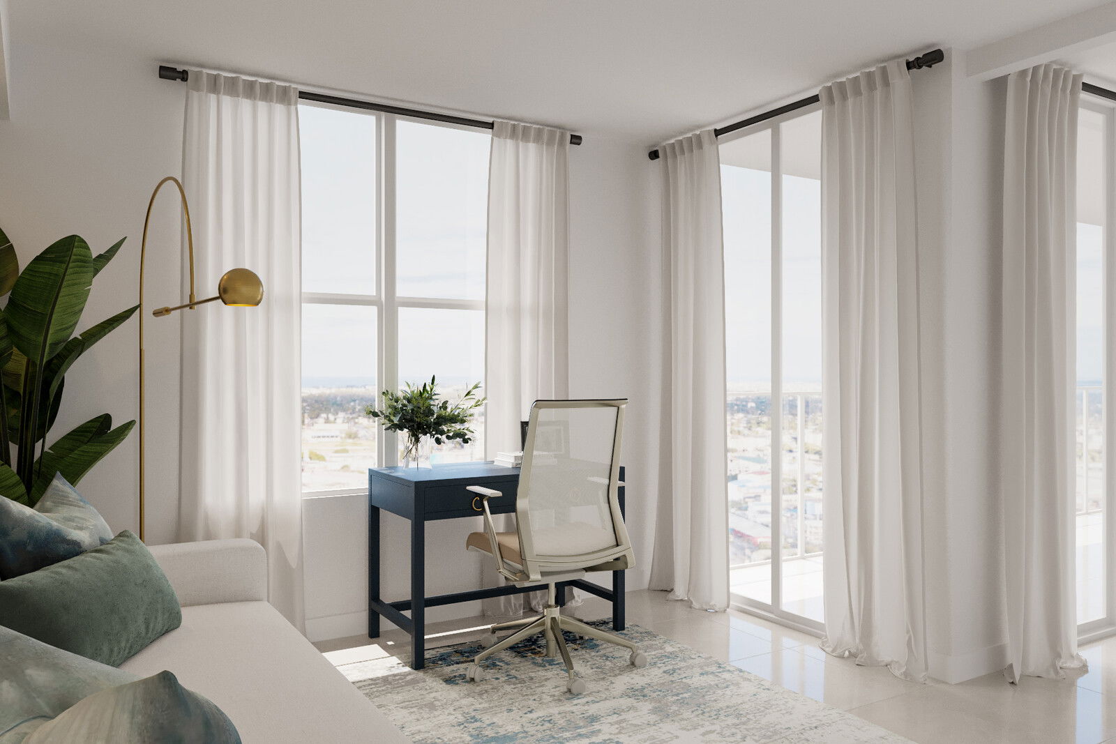 Online Designer Bedroom 3D Model 1