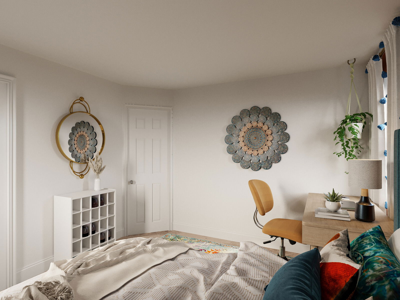 Online Designer Bedroom 3D Model 1