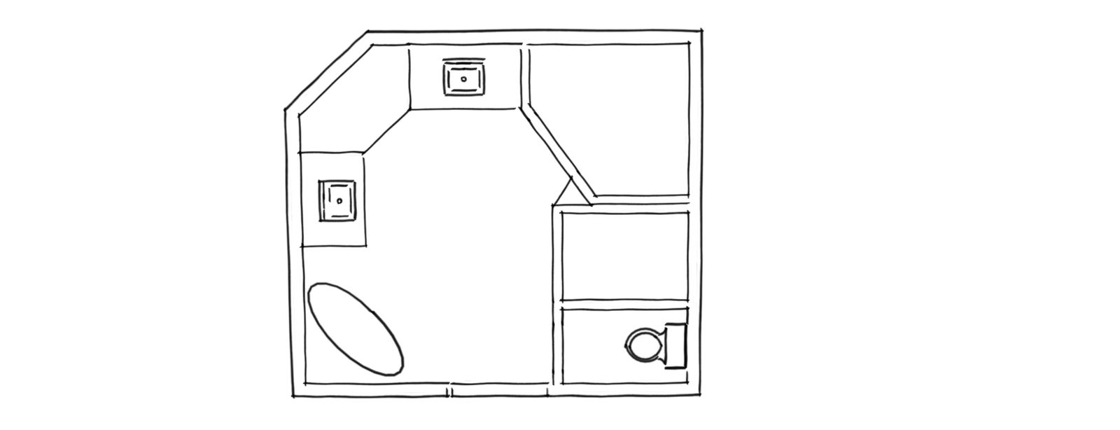 Online Designer Bathroom Floorplan