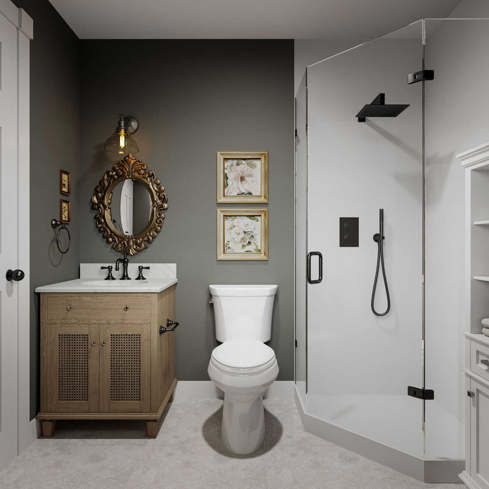 Online Designer Bathroom 3D Model 9