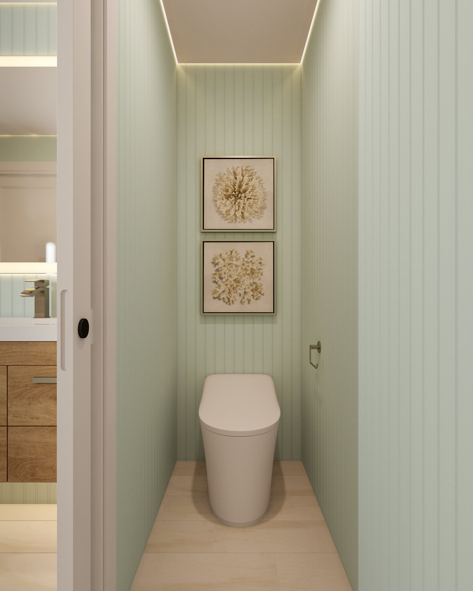 Miniatura del Modelo 3D de Baño de Diseñador en Línea 4