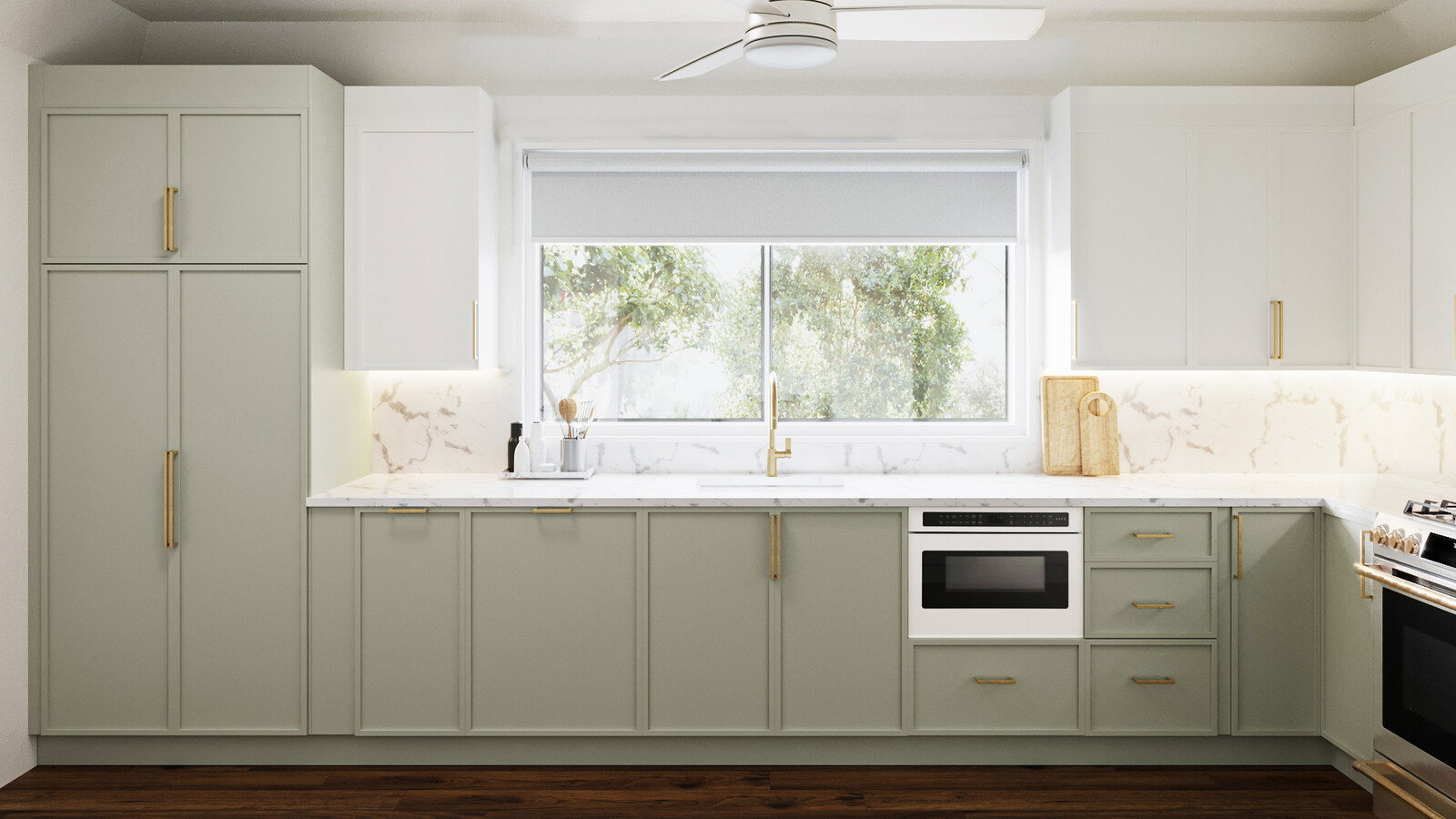 Tablero de Inspiración de Diseño de Cocina y Baño Costero Moderno