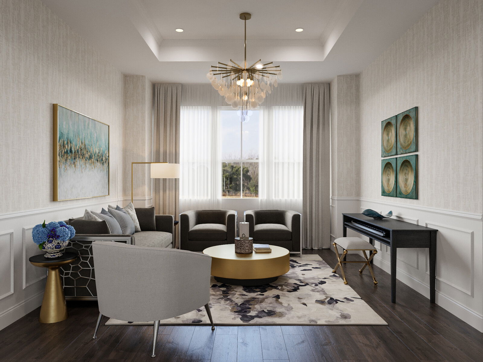 Online Designer Dining Room 3D Model 1